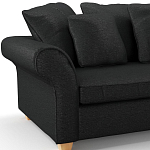 Мебельная ткань Шенилл черный цвет 138 см T4-35 варинант исполнения - 7 | Loft Concept во Владивостоке