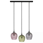 Подвесной светильник каскадный с 3-мя рельефными плафонами Cascade with Relief Lampshades варинант исполнения - 1 | Loft Concept во Владивостоке