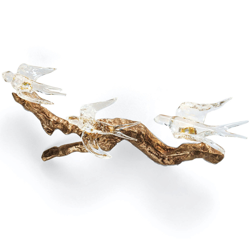 Настенный светильник Serip Прозрачный Латунь во Владивостоке | Loft Concept 