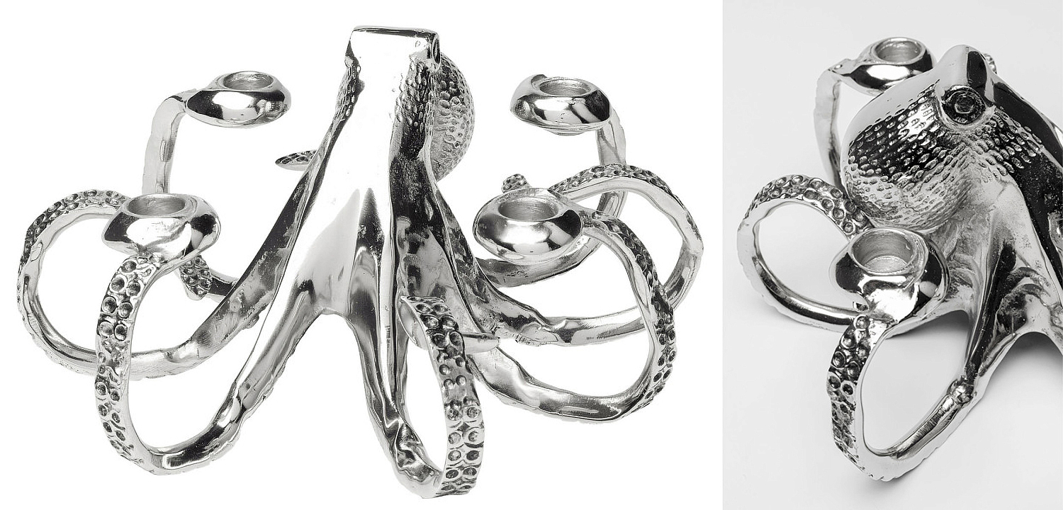 Подсвечник Chrome Octopus Подсвечник Chrome Octopus - Loft-Concept во Владивостоке