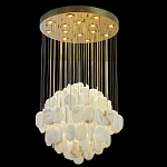 Люстра с овальными подвесками из натурального камня Spatial Composition варинант исполнения - 6 | Loft Concept во Владивостоке