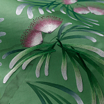 Обои ручная роспись Silk Tree Colourway SC-92 on Emerald Green dyed silk варинант исполнения - 3 | Loft Concept во Владивостоке