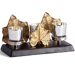 Подсвечник Cozy Light с декором кленовыми листьями варинант исполнения - 1 | Loft Concept во Владивостоке