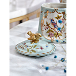 Шкатулка голубого цвета с рисунком и состаренным эффектом Eden Garden варинант исполнения - 8 | Loft Concept во Владивостоке