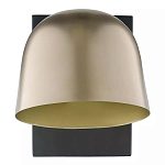 Бра с наклонным плафоном в сочетании золотистого и чёрного цвета Sconce with Sloping Shade варинант исполнения - 1 | Loft Concept во Владивостоке