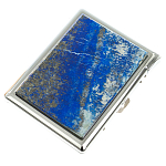 Портсигар с газовой зажигалкой из натурального камня Лазурит Stone Cigarettes Cases варинант исполнения - 1 | Loft Concept во Владивостоке