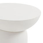 Приставной столик белого цвета Tori варинант исполнения - 3 | Loft Concept во Владивостоке