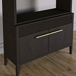 Стеллаж Primo с ящиками Темный орех варинант исполнения - 3 | Loft Concept во Владивостоке