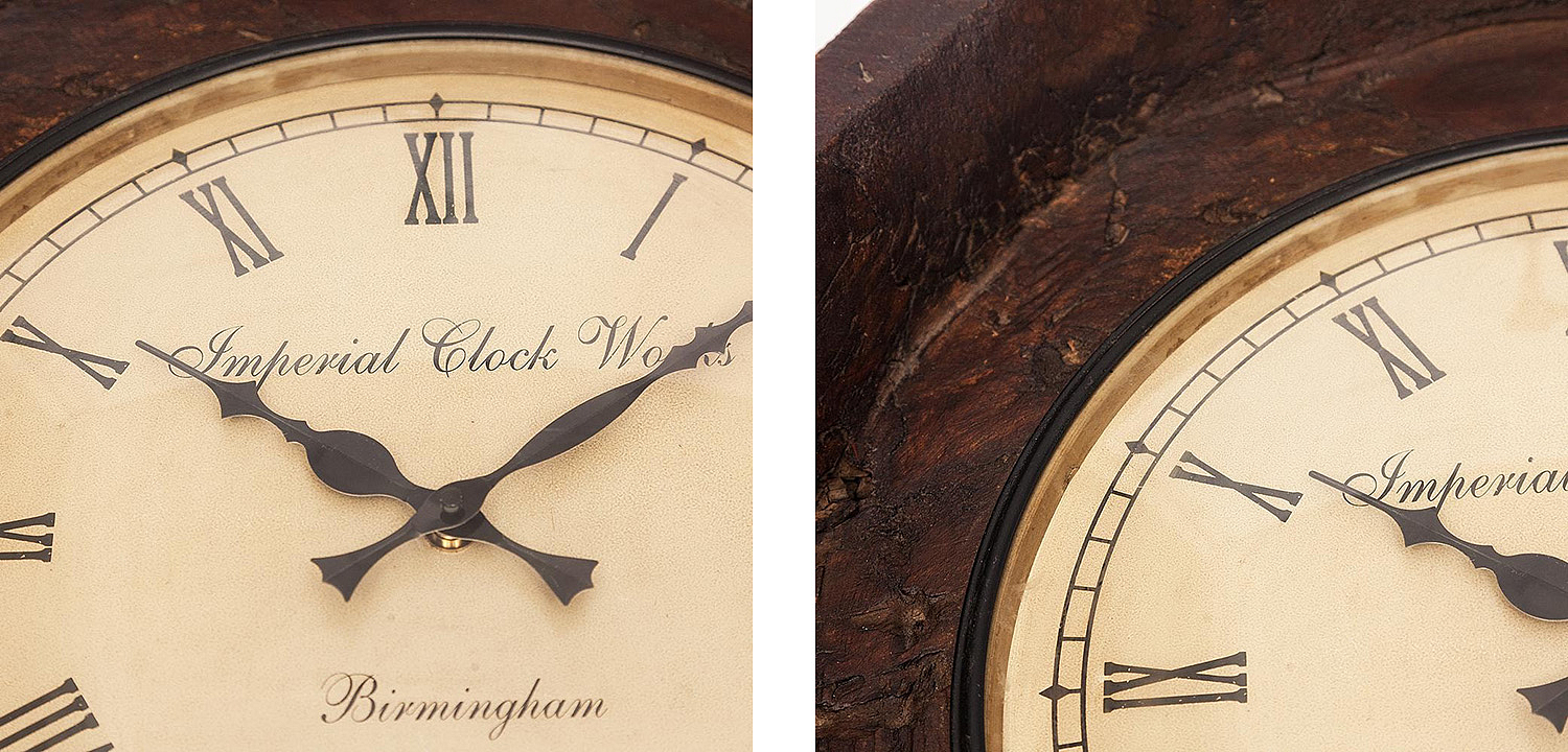 Часы Antique Indian Mango Tree Clock Часы Antique Indian Mango Tree Clock - Loft-Concept во Владивостоке