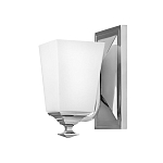 Бра с белым матовым плафоном на прямоугольном основании цвета хром Hinkley варинант исполнения - 1 | Loft Concept во Владивостоке