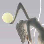 Торшер белая статуэтка Девушка Girl Carries Light Balls варинант исполнения - 1 | Loft Concept во Владивостоке