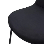 Стул черный с обивкой из велюра Black Archie Chair варинант исполнения - 5 | Loft Concept во Владивостоке
