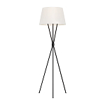 Торшер на трех тонких перекрещенных ножках с белым конусным абажуром из льна Feiss варинант исполнения - 1 | Loft Concept во Владивостоке