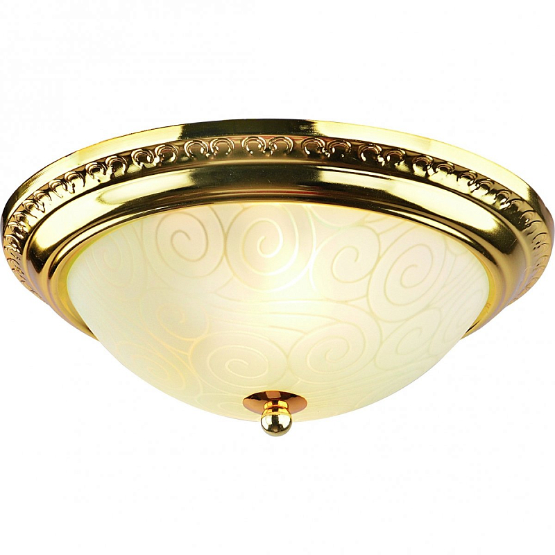 Потолочный светильник Flush Mount Ceiling Light Gold Глянцевое золото во Владивостоке | Loft Concept 