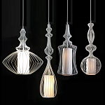 Подвесной светильник Wire Dream Pendant 4 Белый варинант исполнения - 1 | Loft Concept во Владивостоке