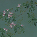 Обои ручная роспись Silk Tree Blossom on Sung Green Williamsburg варинант исполнения - 1 | Loft Concept во Владивостоке