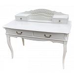 Стол-бюро белого цвета из массива бука с 4-мя ящиками White Provence варинант исполнения - 3 | Loft Concept во Владивостоке