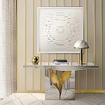 Консоль прямоугольная с основанием в виде расколотого камня Lapiaz варинант исполнения - 1 | Loft Concept во Владивостоке