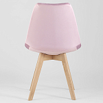 Стул с мягким велюровым сиденьем Arvika Pink варинант исполнения - 4 | Loft Concept во Владивостоке