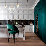 Подвесной светильник со стеклянным прозрачным плафоном в форме шара и золотыми металлическим акцентами 30 ClassiCon варинант исполнения - 6 | Loft Concept во Владивостоке