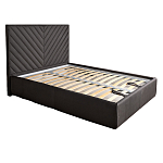 Кровать серая с подъемным механизмом Adelaide варинант исполнения - 1 | Loft Concept во Владивостоке