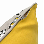 Чехол на подушку с рисунком и вышивкой Aurora Allure Sprout варинант исполнения - 4 | Loft Concept во Владивостоке