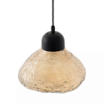 Подвесной светильник с янтарным фактурным плафоном Lamp with Frozen Glass Effect варинант исполнения - 2 | Loft Concept во Владивостоке