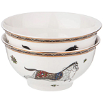 Сервиз обеденный из фарфора с изображением лошадей на 6 персон 23 предмета Porcelain Horse Set  варинант исполнения - 2 | Loft Concept во Владивостоке