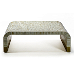 Стол журнальный Белый  BONE INLAY SIDE TABLE-Cream варинант исполнения - 2 | Loft Concept во Владивостоке