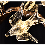 Подвесной светильник в виде золотой ветки с цветами и птичками Marvelous Garden варинант исполнения - 2 | Loft Concept во Владивостоке