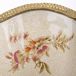 Ваза голубого цвета из фарфора с цветочным рисунком и бронзовой стрекозой Blue Garden варинант исполнения - 2 | Loft Concept во Владивостоке