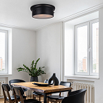 Потолочный светильник круглый черного цвета Modern Simple Ceiling Light варинант исполнения - 3 | Loft Concept во Владивостоке