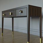 Дизайнерский Письменный стол Elsa Dreams Walnut с тремя ящиками варинант исполнения - 2 | Loft Concept во Владивостоке