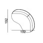 Двухместный диван Calypso варинант исполнения - 5 | Loft Concept во Владивостоке