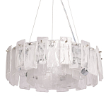 Люстра круглая с подвесными прямоугольными пластинами из стекла Glacier Panels варинант исполнения - 1 | Loft Concept во Владивостоке