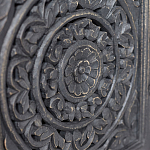 Деревянная ТВ-тумба из массива манго с резьбой Essua Grey Mango TV stand варинант исполнения - 2 | Loft Concept во Владивостоке