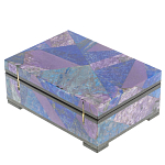 Шкатулка из натурального камня лазурит и чароит Stone Casket варинант исполнения - 4 | Loft Concept во Владивостоке