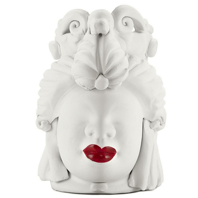 Ваза Vase Moro Lady Small Lipstick Белый Красный Ваза Vase Moro Lady Small Lipstick Белый Красный во Владивостоке | Loft Concept