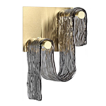 Бра волнистой формы из фактурного стекла Wave варинант исполнения - 1 | Loft Concept во Владивостоке