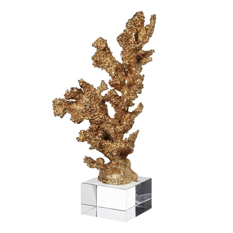 Статуэтка Broken Coral Золотой Прозрачный Статуэтка Broken Coral Золотой Прозрачный во Владивостоке | Loft Concept