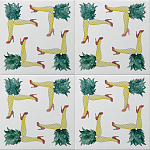 Плитка дизайнерская с рисунком Пина Колада варинант исполнения - 1 | Loft Concept во Владивостоке