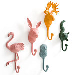 Настенный крючок лиса Fox Wall Hook Green варинант исполнения - 4 | Loft Concept во Владивостоке