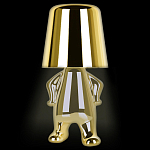 Настольная лампа фигурная золотого цвета с гладким абажуром Высота 19 см Sophia варинант исполнения - 1 | Loft Concept во Владивостоке