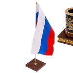 Настольный письменный набор с часами из природного камня обсидиана Royal Set варинант исполнения - 7 | Loft Concept во Владивостоке