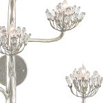 Бра серебряное в виде растения Silver Flower Glade варинант исполнения - 1 | Loft Concept во Владивостоке
