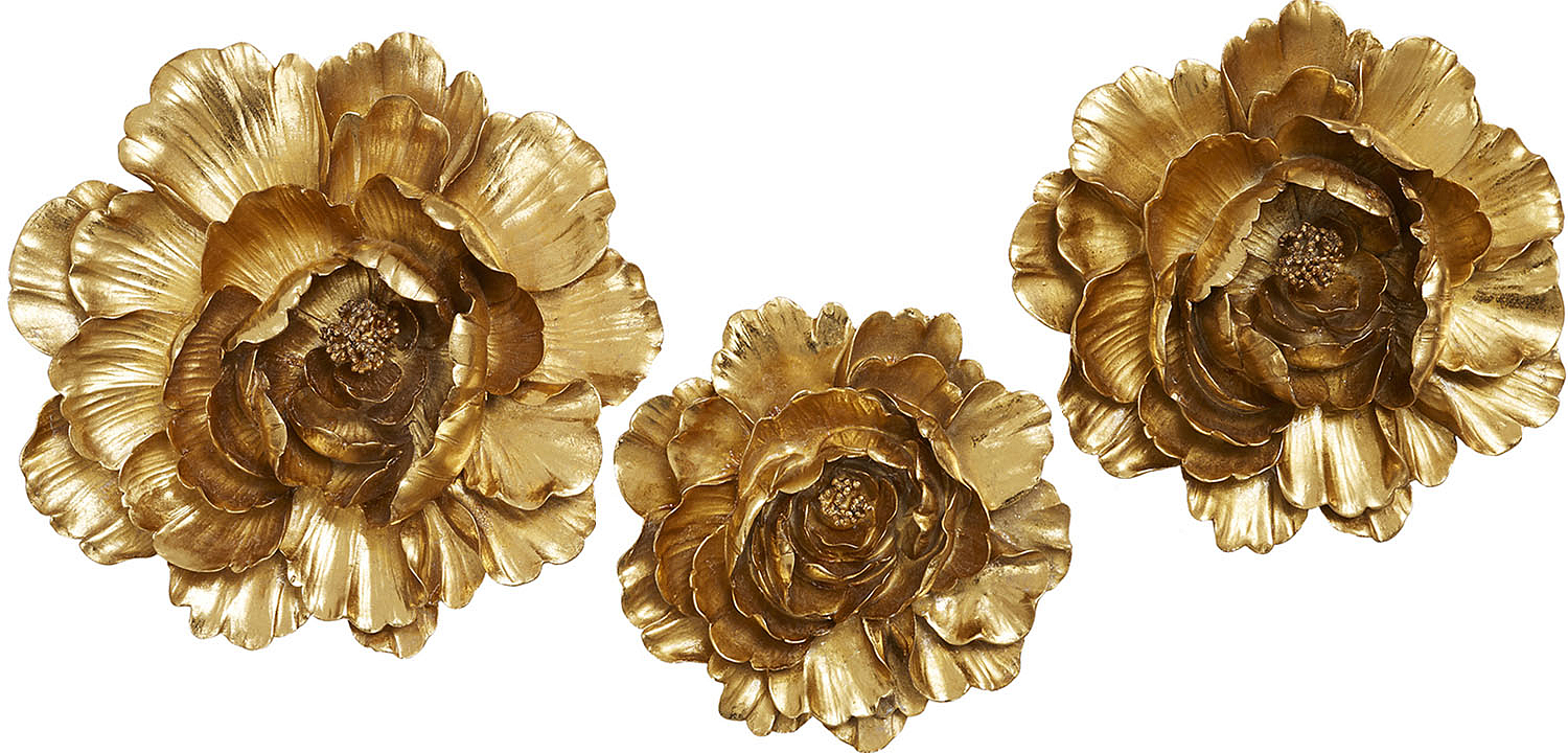 Аксессуар на стену Decor Flowers Rose Hip gold Аксессуар на стену Decor Flowers Rose Hip gold - Loft-Concept во Владивостоке