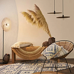 Чехол на подушку с узором в этно-стиле Blue Ikat варинант исполнения - 7 | Loft Concept во Владивостоке