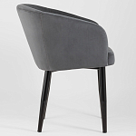 Мягкое кресло на металлических ножках Shaggy Dark Grey варинант исполнения - 2 | Loft Concept во Владивостоке