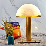 Настольная лампа c абажуром в форме купола из натурального камня  Heavenly Harmony варинант исполнения - 3 | Loft Concept во Владивостоке