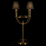 Настольная лампа на металлическом основании бронзового цвета с 4-мя черными конусовидными абажурами Dignity варинант исполнения - 2 | Loft Concept во Владивостоке